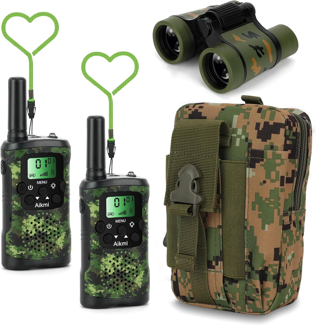 Walkie Talkies para niños, juguetes para niños de 5 años en adelante, juguetes al aire libre, radio de 2 vías, 22 canales, 3 millas de alcance para acampar, cazar, aventura, juego, regalo de