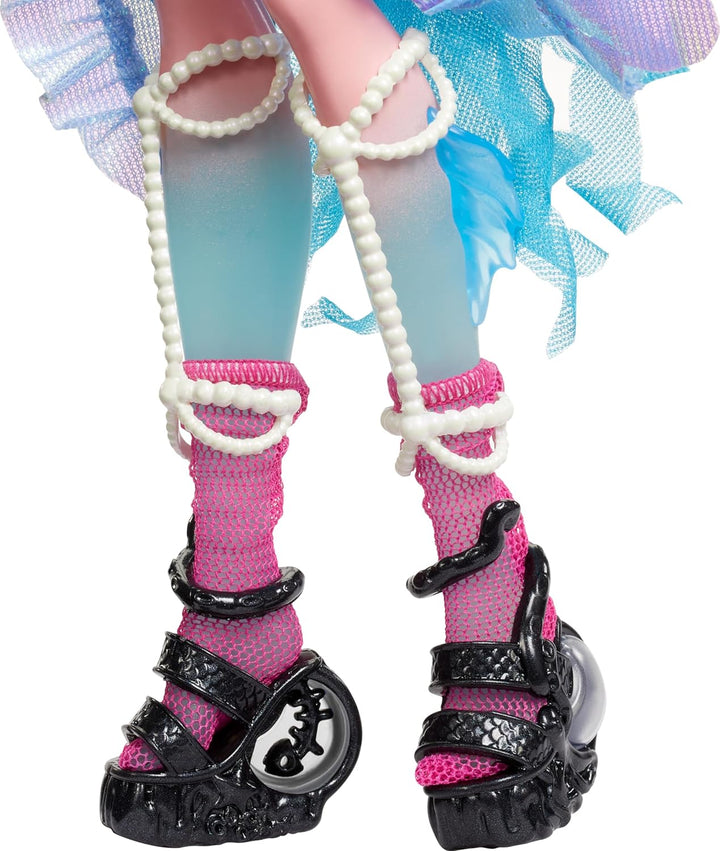 Monster High Muñeca Monster Fest, Lagoona Blue con atuendo glamoros...
