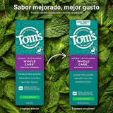 Tom's of Maine Whole Care Pasta de dientes natural con flúor, m...