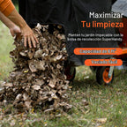 SuperHandy Aspiradora de hojas y astilladora de madera 7HP 209cc motor de gas, relación de mantillo 10:1, bolsa de recolección de 6 bujes, impulsor de 13.4 pulgadas, triturador de vacío con ruedas