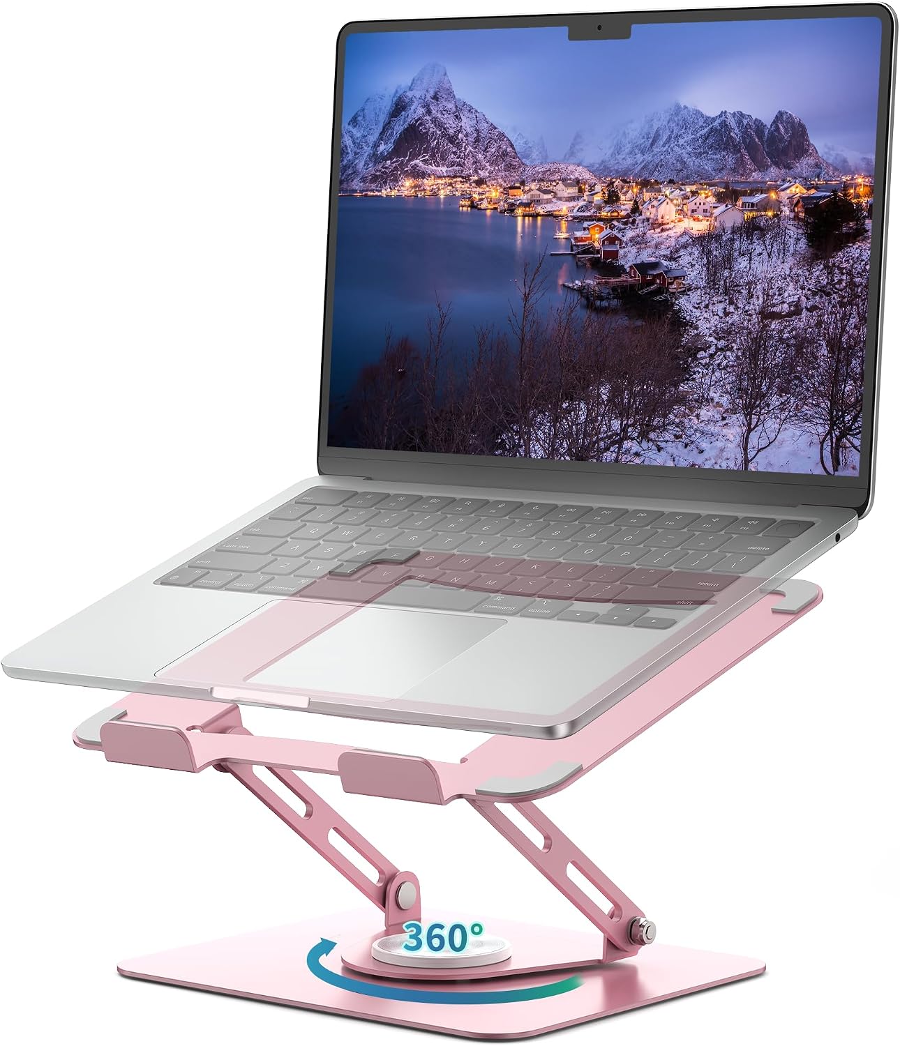 ALASHI Soporte para portátil para escritorio con base giratoria de...