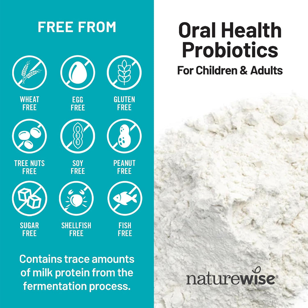 NatureWise Probióticos orales para boca, mal aliento masticables, s...