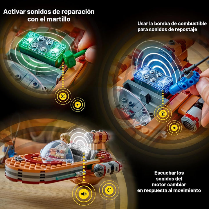 LEGO Star Wars SMART Play: Luke's Landspeeder - Juguete de cons...