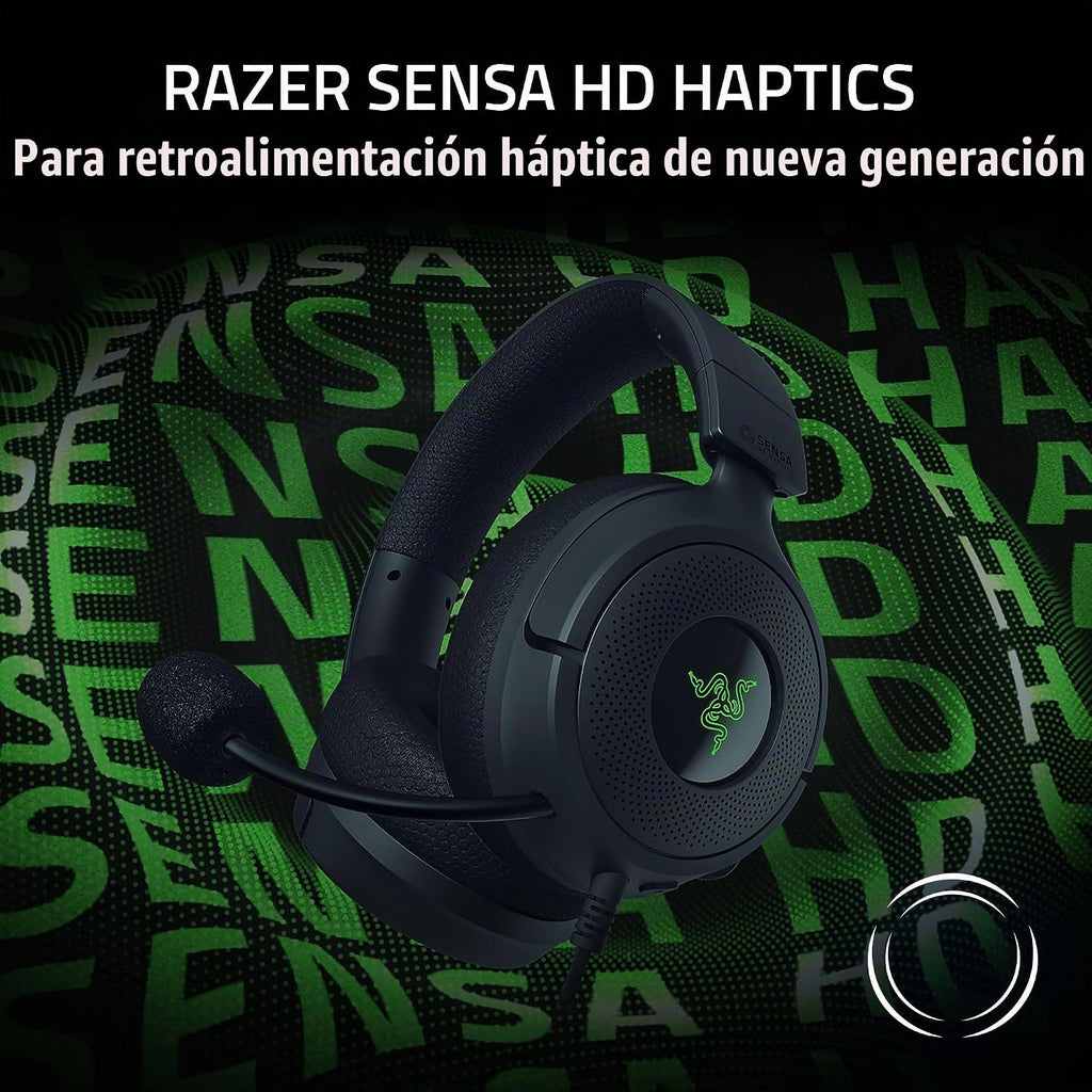 Razer Kraken V4 X Sensa HD Haptics Auriculares con cable para juegos