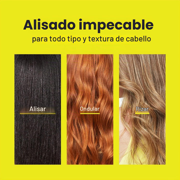 GUSSI HAIRCARE Hair Mane Squeeze - Plancha de titanio y cerámica de...
