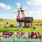 Wise Block 2 en 1 Farm & Lighthouse - Juego de construcción de 727 piezas