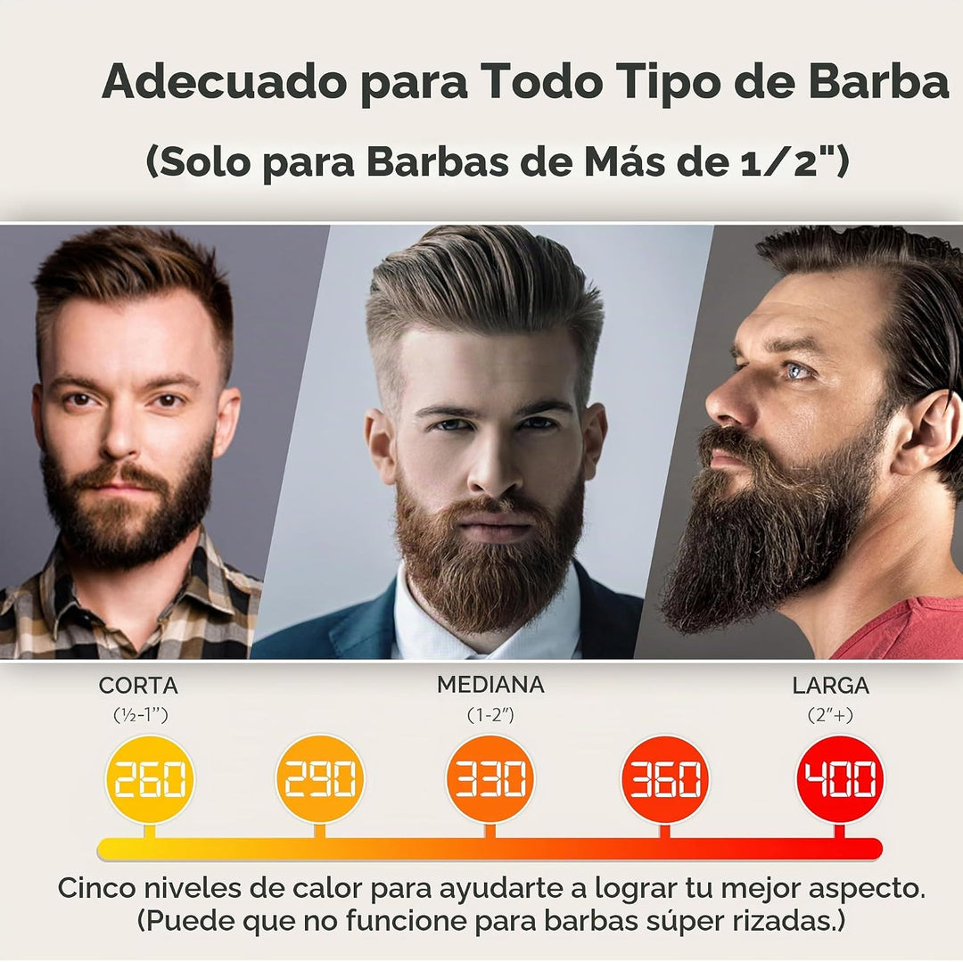 Aberlite Pocket - Plancha compacta para barba para hombre, tecnolog...