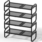 Zapatero de 4 niveles - Organizador de zapatos expandible para