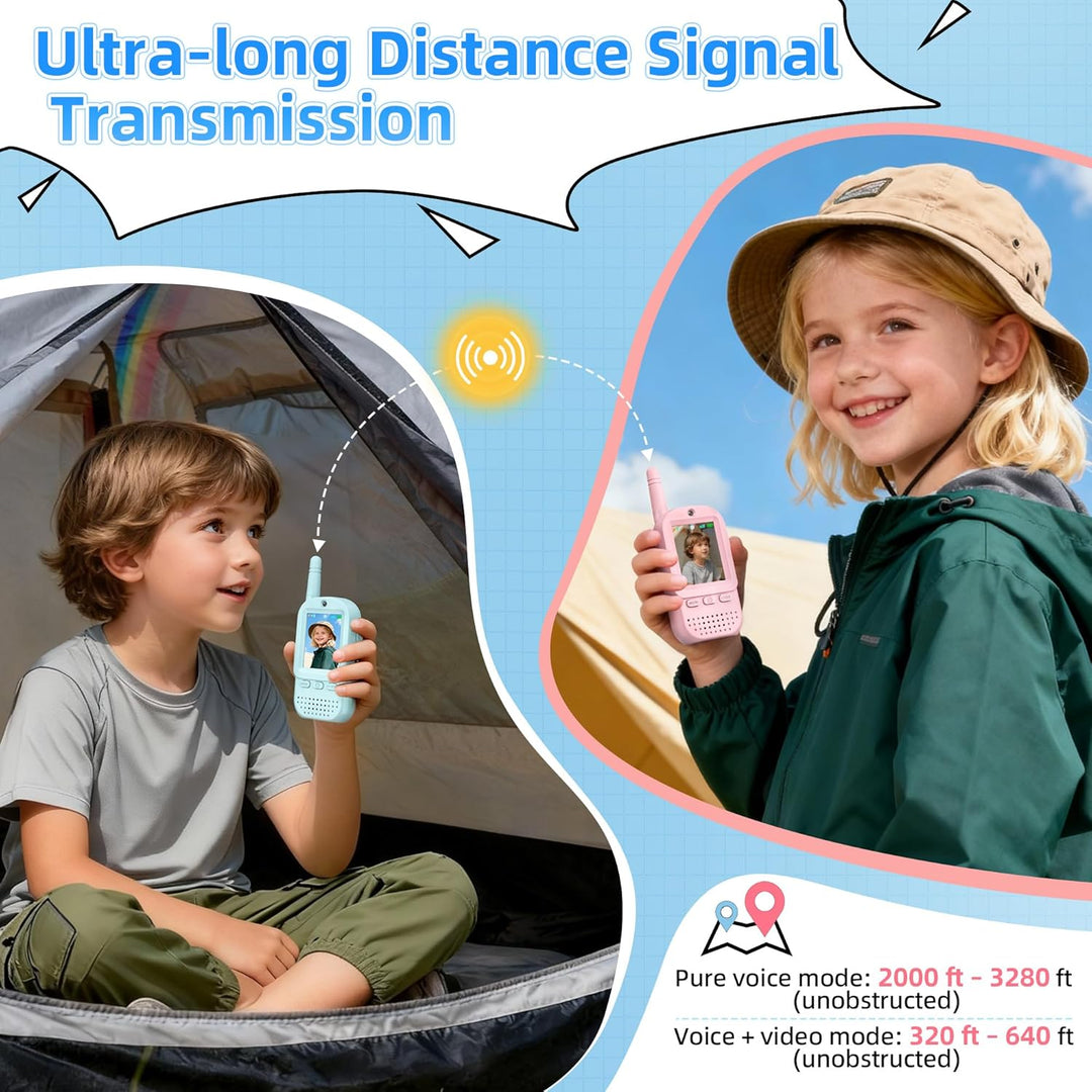 Walkie Talkies de video para niños, paquete de 2 \u2013 Walkie Talk...