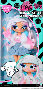 LOL Surprise OMG ama a Hello Kitty y sus amigos - Cinnamoroll - Muñeca de moda inspirada en el personaje de Hello Kitty y Friends - ¡Juega y muestra!