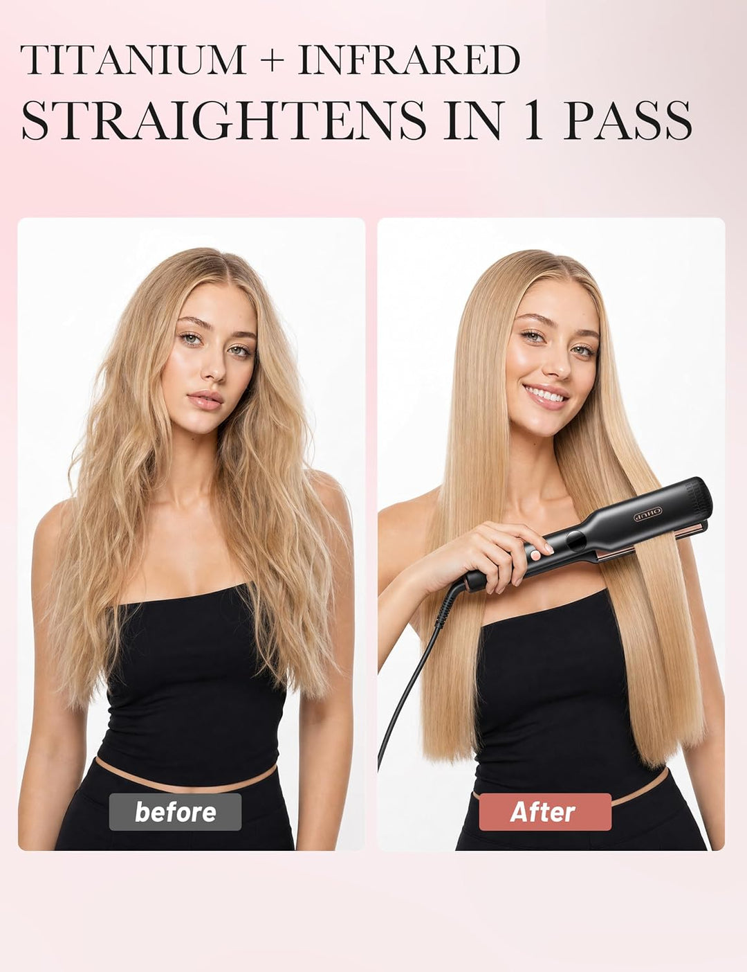 OHUP Plancha de pelo para todo tipo de cabello, resultados rápidos...