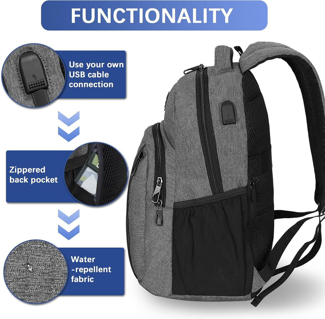 LARIPOP Mochila para laptop de viaje, de 15.6 pulgadas, mochila par...