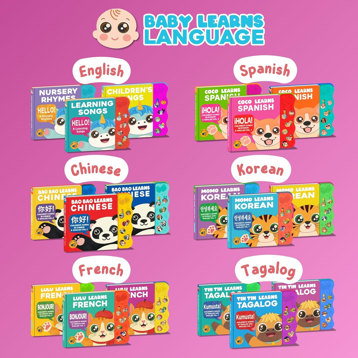 Vol. 2, Libros de tagalo para niños, bebés y niños
