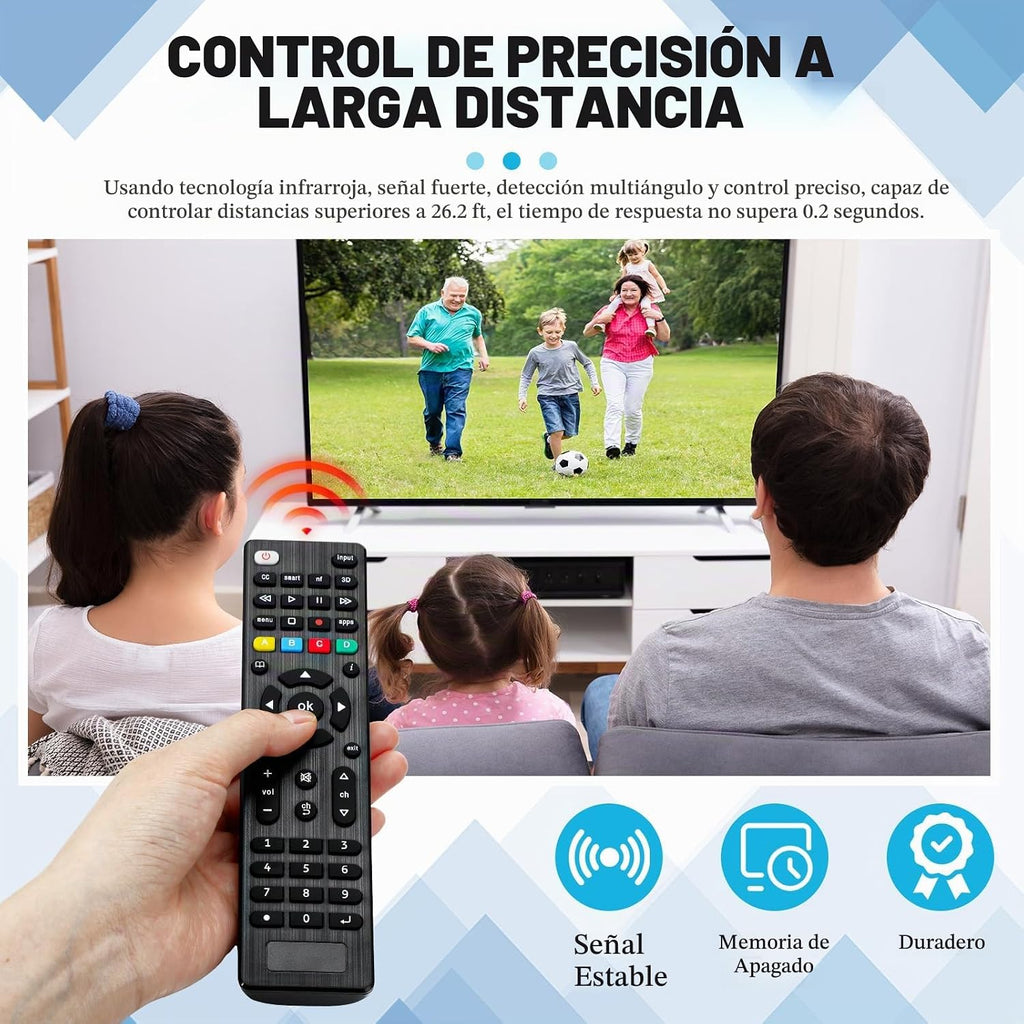 Paquete de 50 unidades de repuesto universales para TV, compatible con todos los televisores inteligentes, LED, LCD, HDTV, serie 3D, para motel, hotel, hogar de ancianos, regular