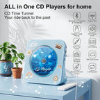 Gueray Reproductor de CD Reproductores de CD portátiles Bluetooth de