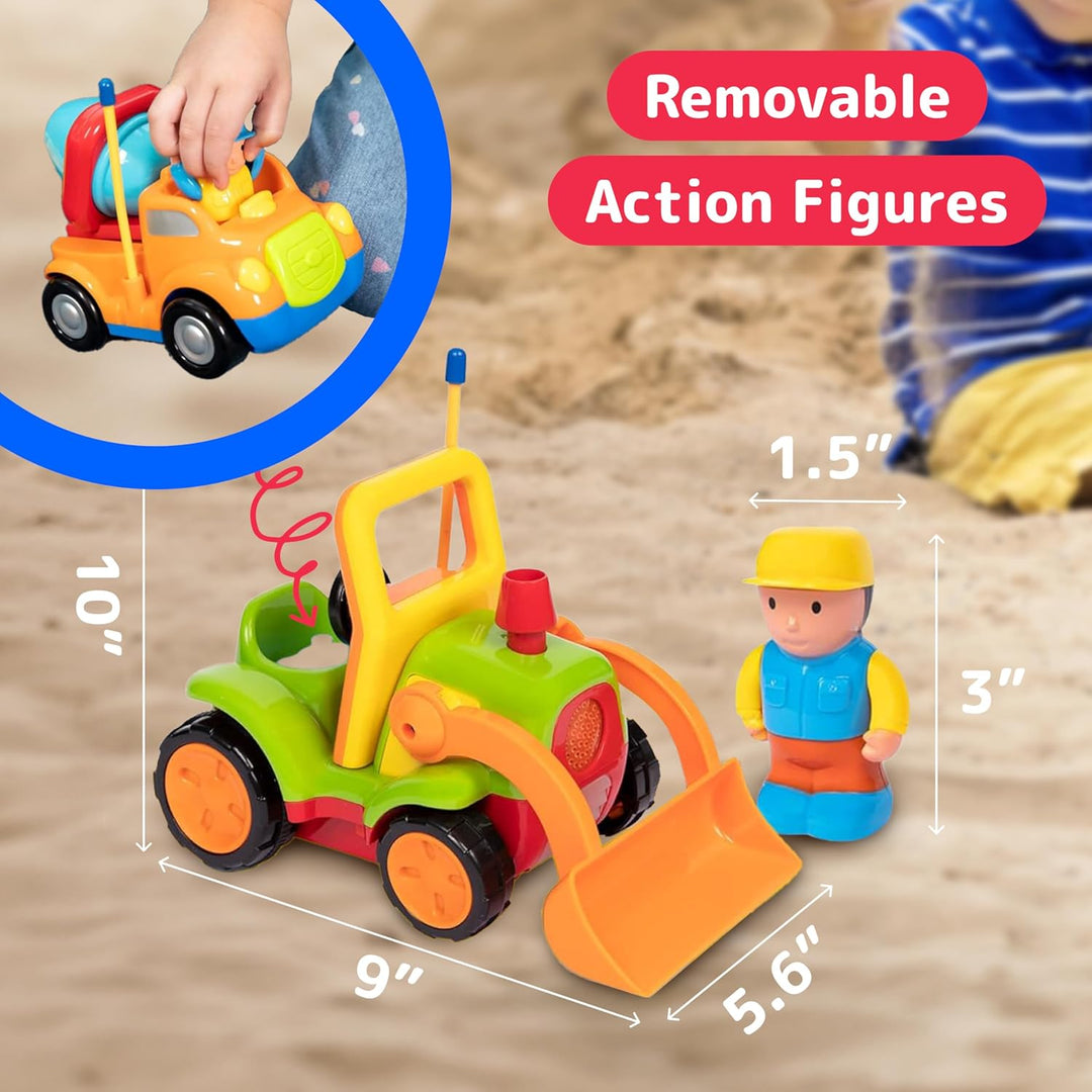 PREXTEX Paquete de 2 autos a control remoto para niños de 3 a 5 año...