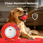 Smart - Pelota interactiva de juguetes para perros, bola de rebote y rodamiento automático, material de E-TPU resistente a las masticaciones, 3 modos interactivos, IPX7 impermeable
