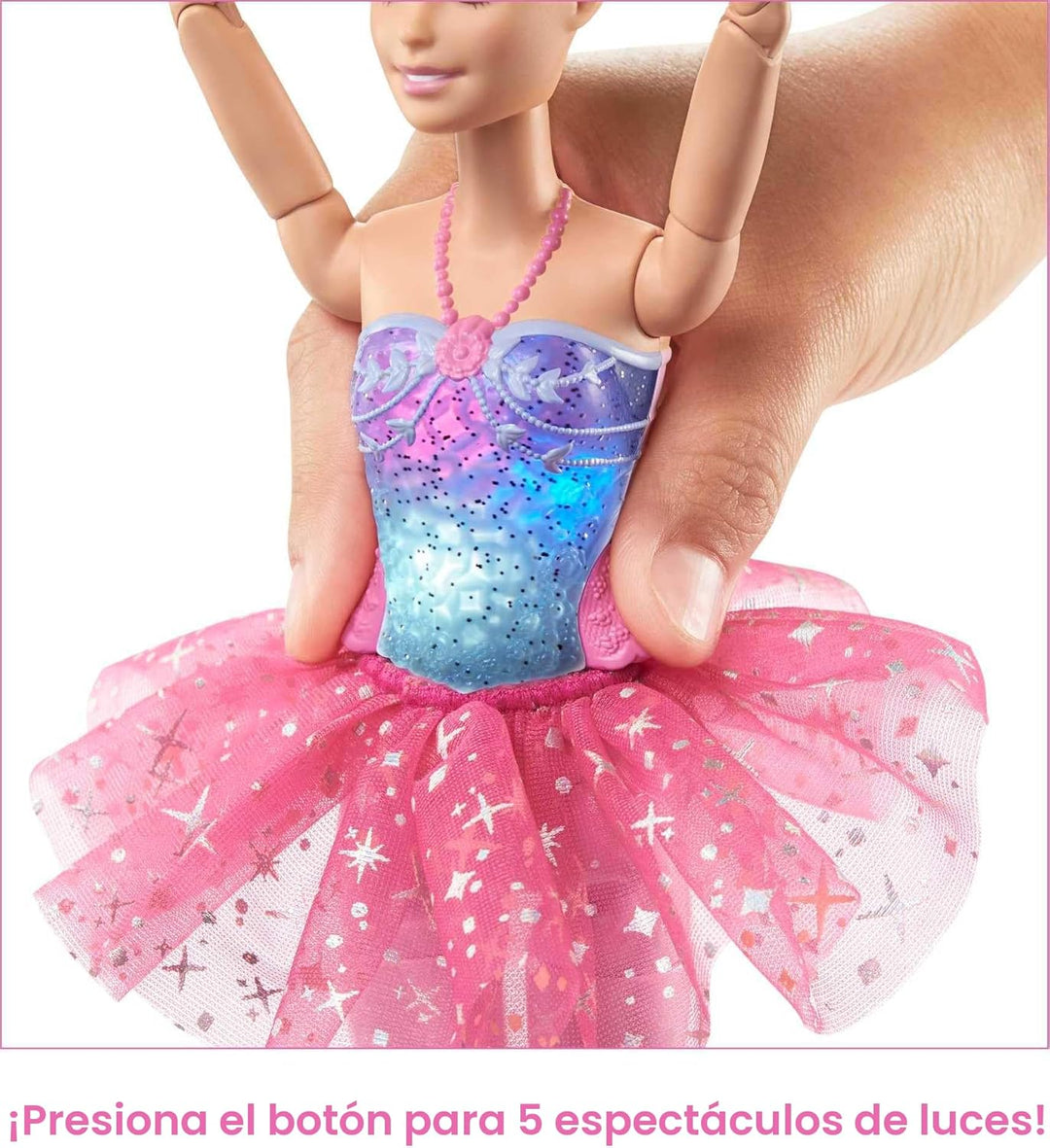Muñeca Barbie Dreamtopia Twinkle Lights Ballerina con cabello rubio...
