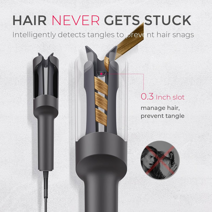 TYMO TYMO CURLPRO - Rizador de pelo giratorio automático, rizador d...