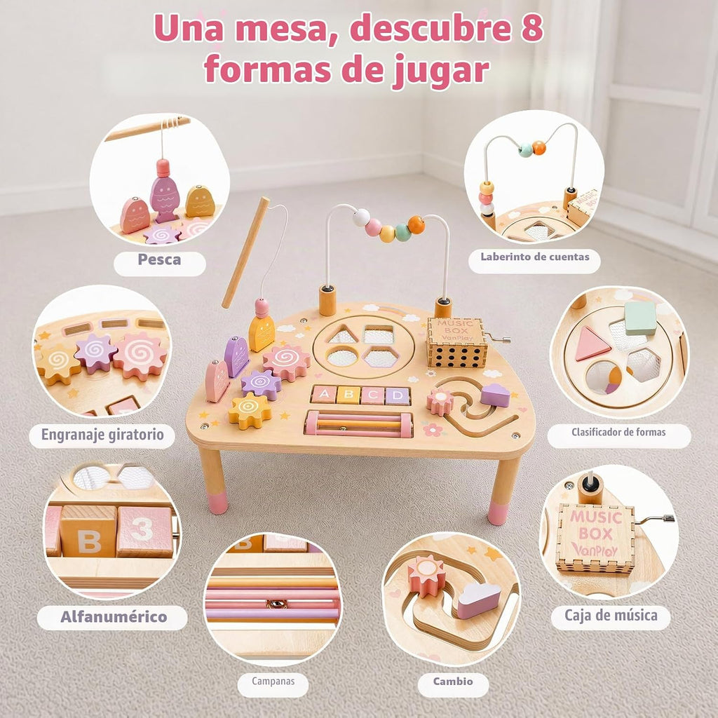 Vanplay Juguetes Montessori para regalo de niña de 1 a 2 años, primer