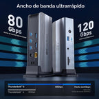 [Certificado Intel] Cable Matters 11 en 1 Thunderbolt 5 Dock con TB Share