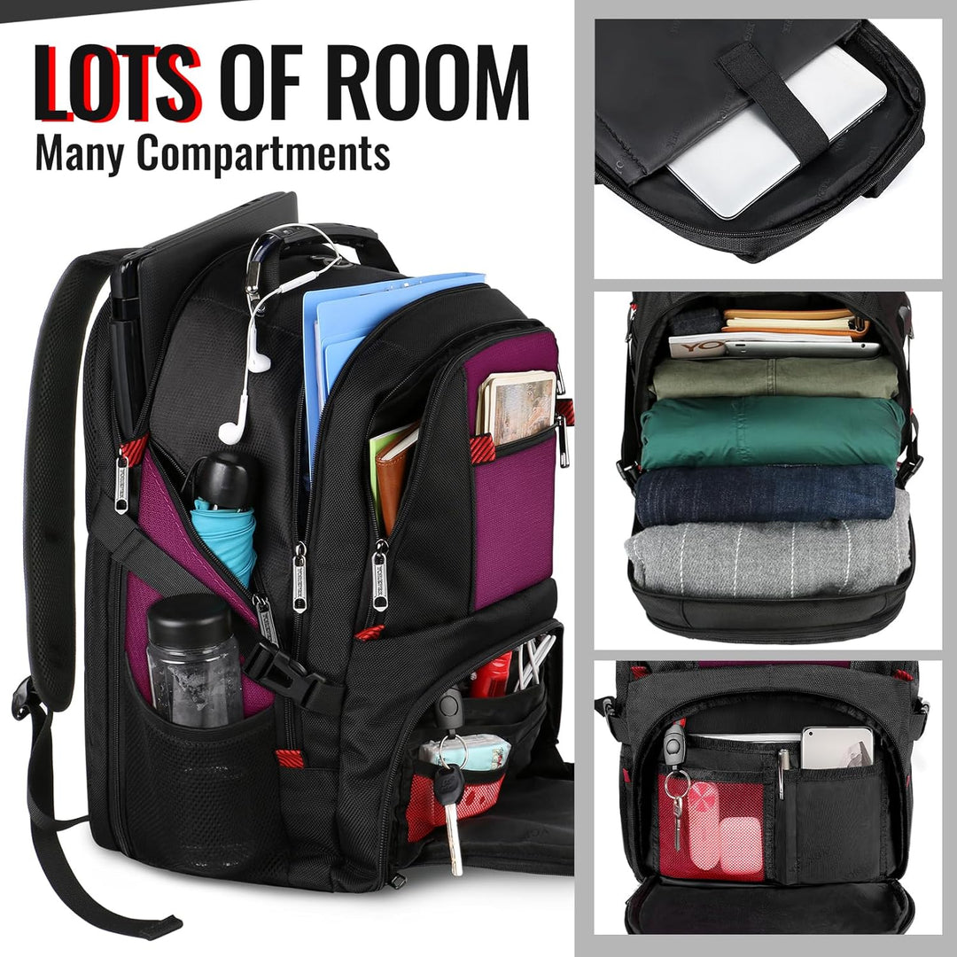 YOREPEK - Mochila de viaje extra grande de 50L, mochilas para portá...