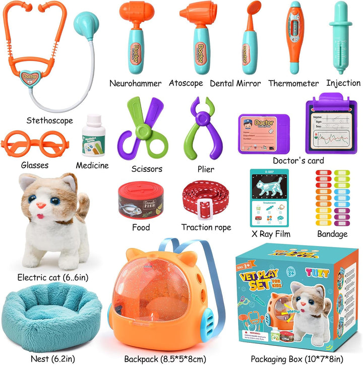 TUZT 17 juguetes interactivos para gatos para niños, juguetes para...