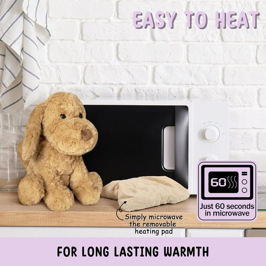 Goldendoodle - Animal de peluche para perro caniche para microondas...