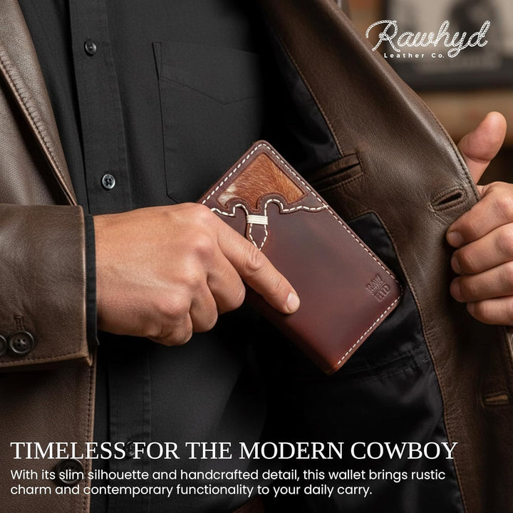 RAW HYD Cartera larga para hombre \u2013 Cartera de vaquero de rode...