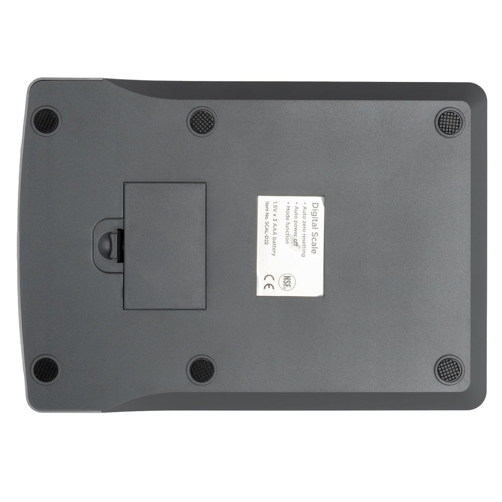 Winco Báscula digital transparente para porciones de 6 1/2"