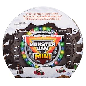 Monster Jam Mini calendario de Adviento navideño 24 días