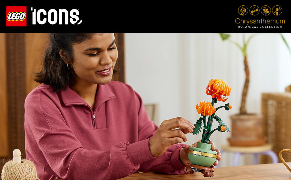 LEGO Botanicals - Juego de construcción de crisantemo para