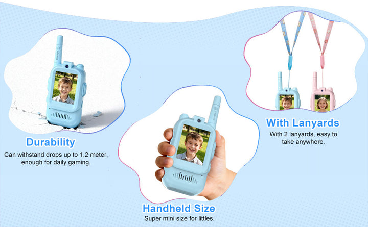 Walkie Talkies de video para niños con pantalla de