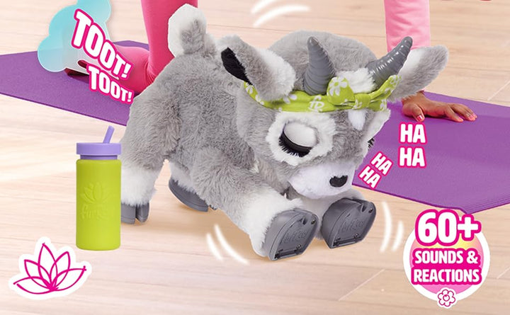 FurReal Daisy the Yoga Goat - Juguete interactivo de felpa