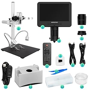 Andonstar AD246S-M - Microscopio digital HDMI 2000x para