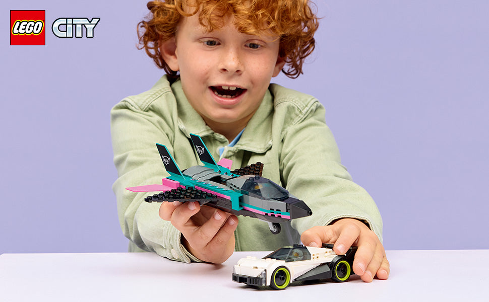 LEGO City Jet vs Juguetes de construcción de autos para