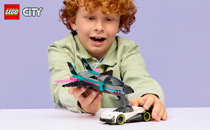 LEGO City Jet vs Juguetes de construcción de autos para