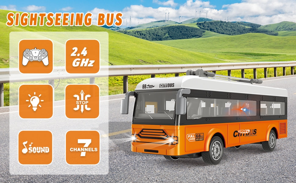 Autobús de control remoto 24G Control remoto City Classic