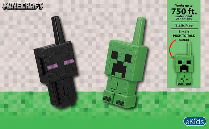 eKids Walkie Talkies de Minecraft para niños juguetes para