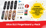 TECH DECK Ultra DLX - Juego de 4 patinetas reales mini
