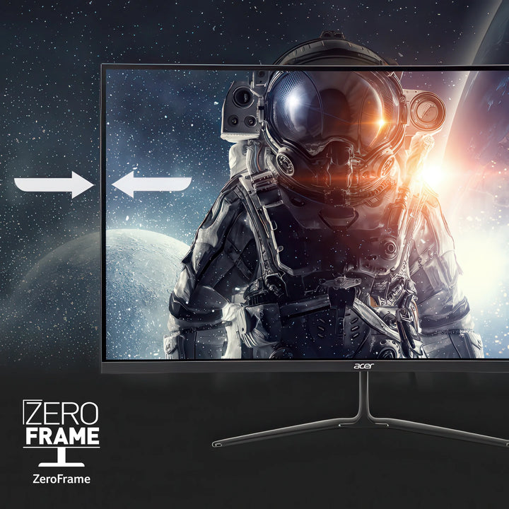 Nitro 31.5" Curved Full HD (1920 X 1080) 180Hz Gaming Monitor, Black, ED320QR S3Biipx
