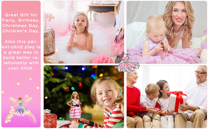 138 piezas de ropa y accesorios para muñecas 5 vestidos de