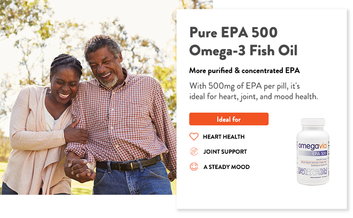 OmegaVia Aceite de pescado EPA 500 Omega-3 120 cápsulas
