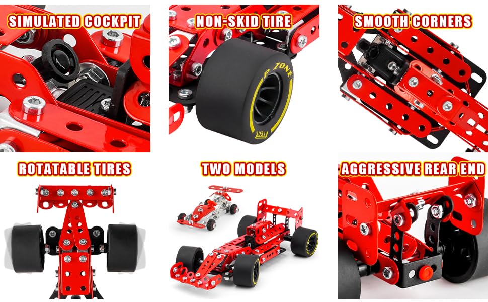 PANPAPA Kits de construcción de automóviles para niños de