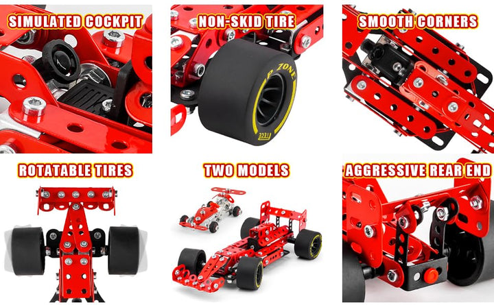 PANPAPA Kits de construcción de automóviles para niños de