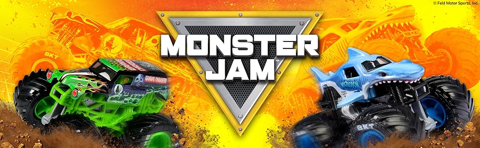 Monster Jam All Stars - Paquete de 4 camiones monstruo