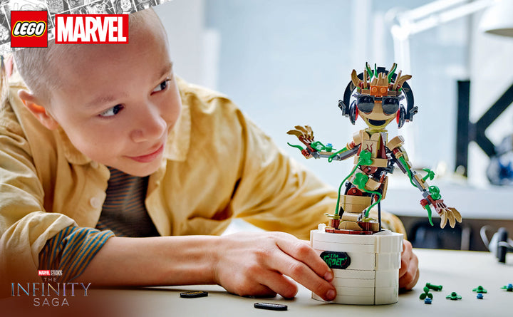 LEGO Marvel Dancing Groot Guardianes de la Galaxia regalo