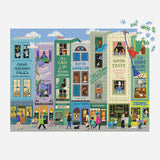Galison Main Street Books - Rompecabezas de 1000 piezas con hermosas obras de arte de un vecindario temático de libro