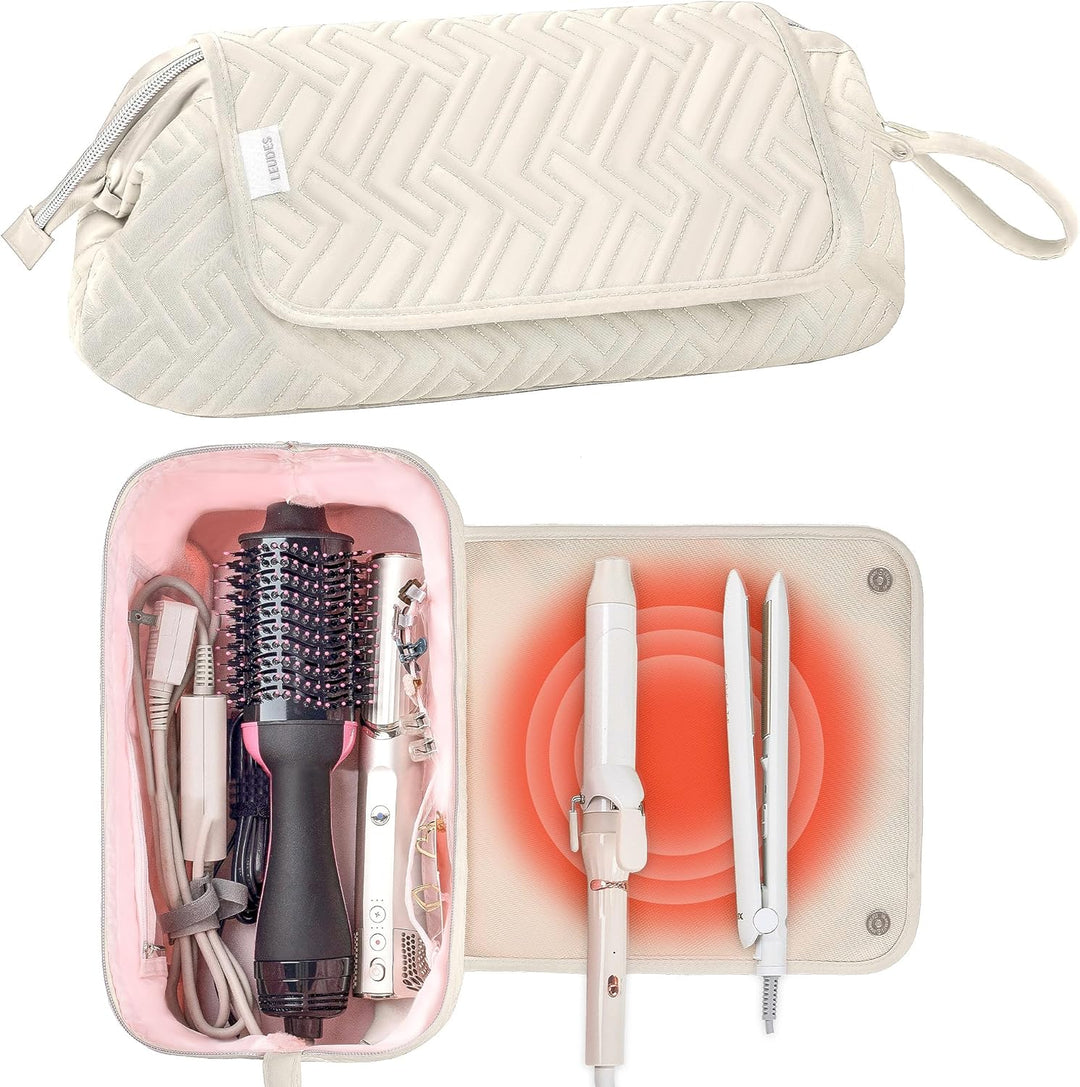 Leudes - Bolsa de viaje para herramientas de cabello con alfombrill...
