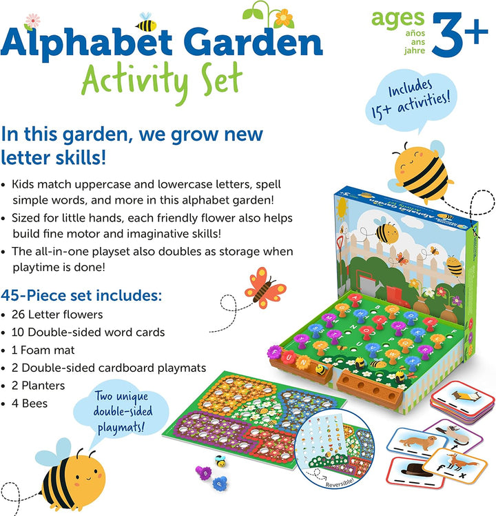 Learning Resources Juego de actividades de jardín del alfabeto, 45...